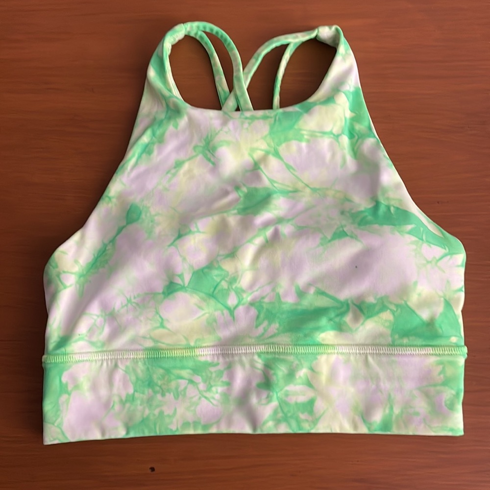 Lululemon high neck energy long line bra
